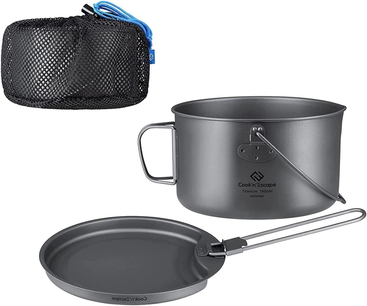COOK'N'ESCAPE Titan-Kochgeschirr-Set